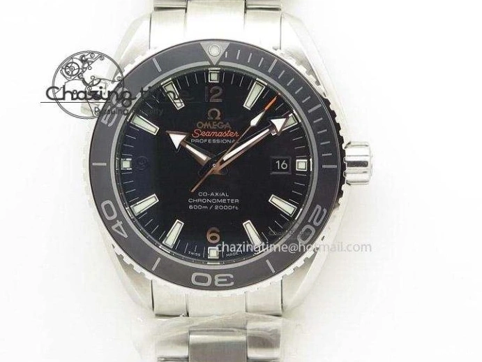 0403 HighQuality De Ville Chronograph SS OMF 1:1 Best Edition White Dial On SS Bracelet A 8151